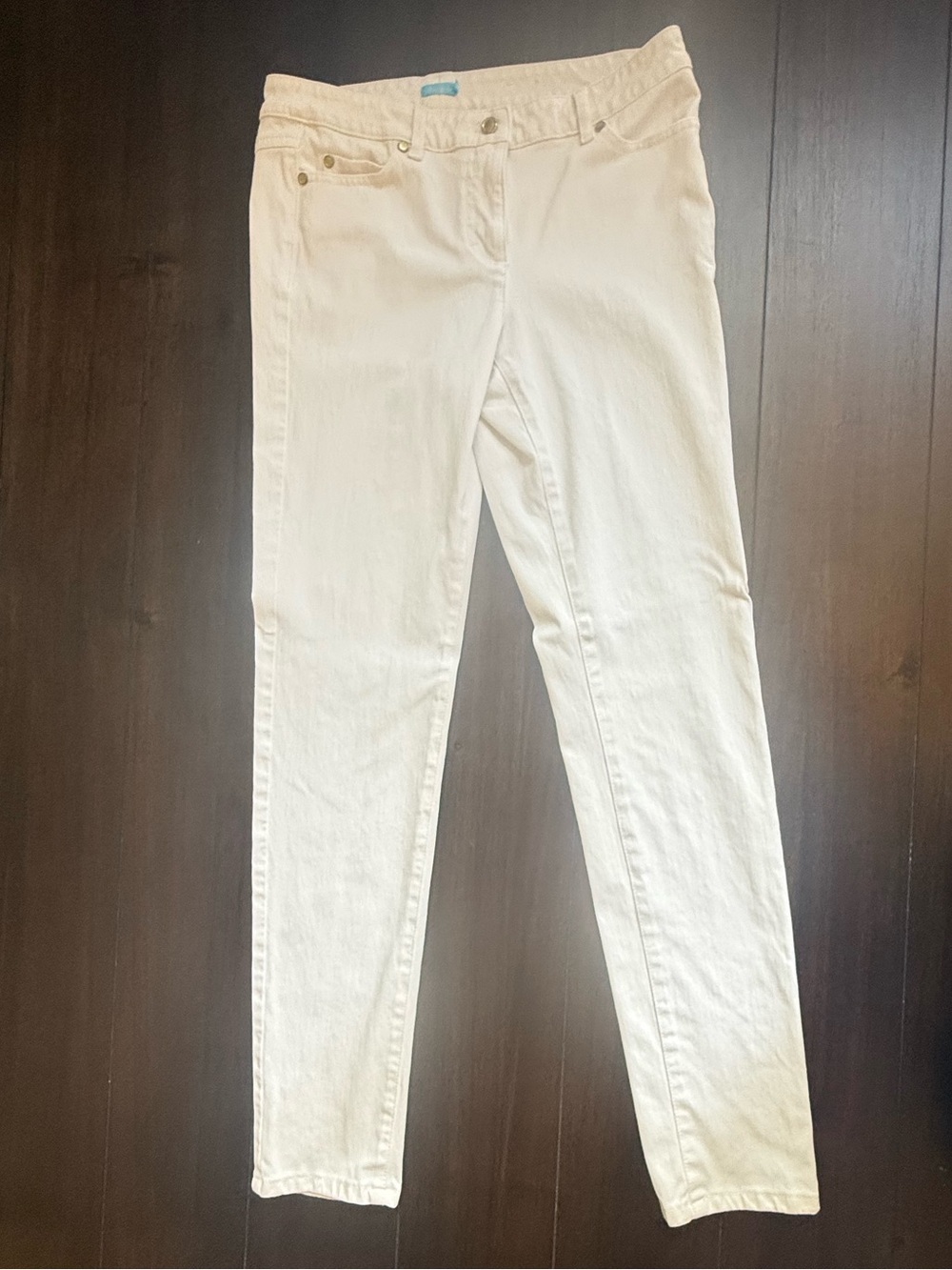 J.McLaughlin‎ Women's Classic White Straight-Leg Pants - Size 8 Preppy Coastal